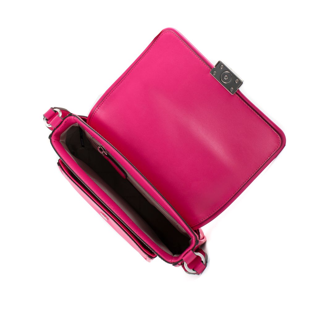 Večbarvna usnjena torba za čez ramo