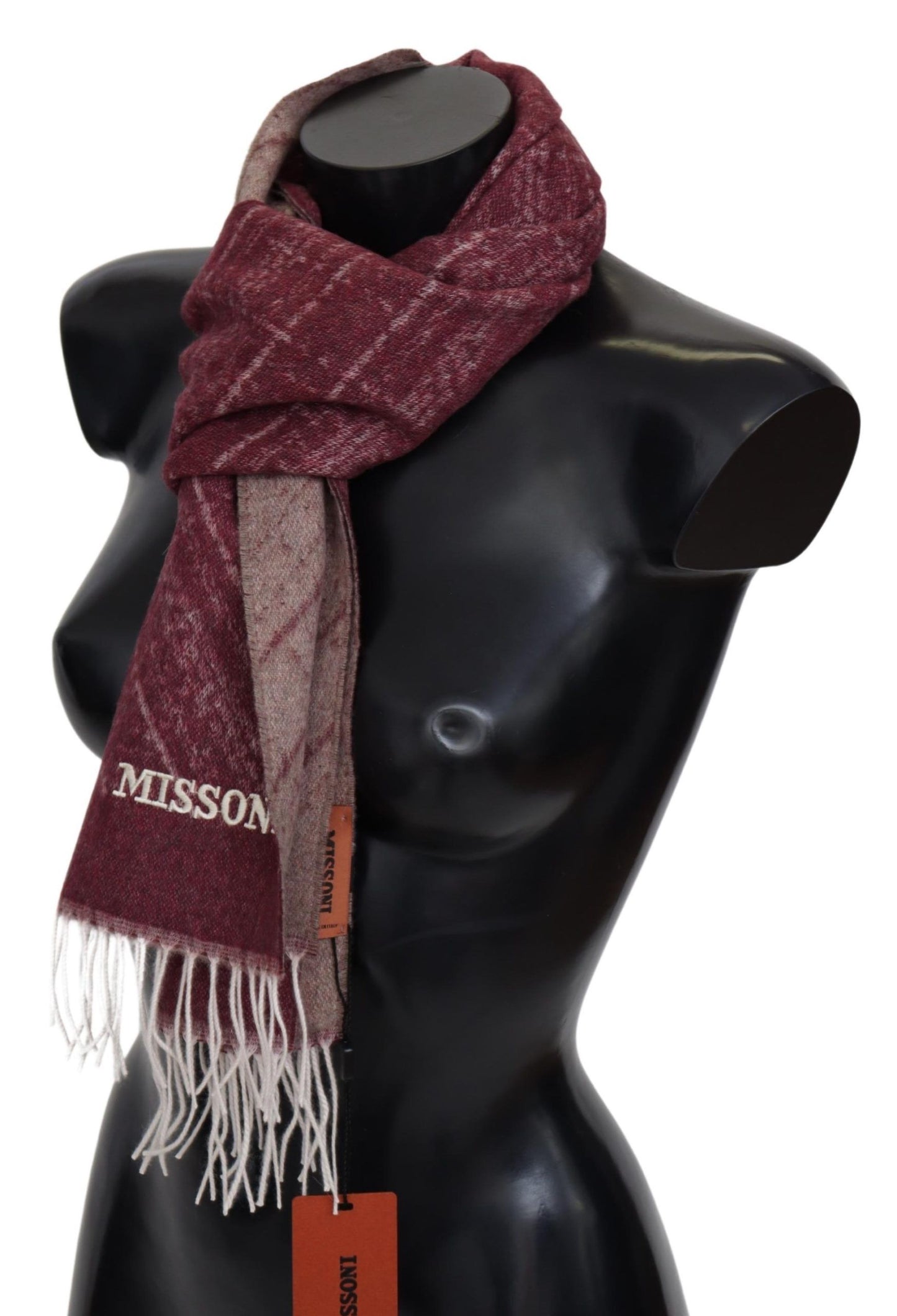 Missoni Elegantni šal iz kašmirja z obrobami
