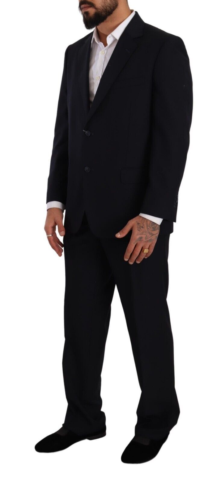 Domenico Tagliente Elegantna črna dvodelna obleka