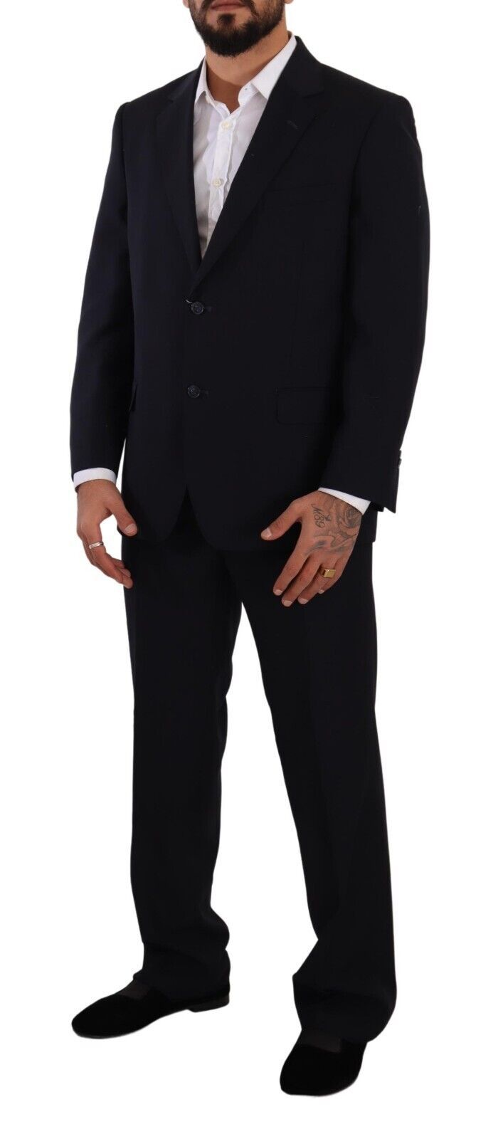 Domenico Tagliente Elegantna črna dvodelna obleka
