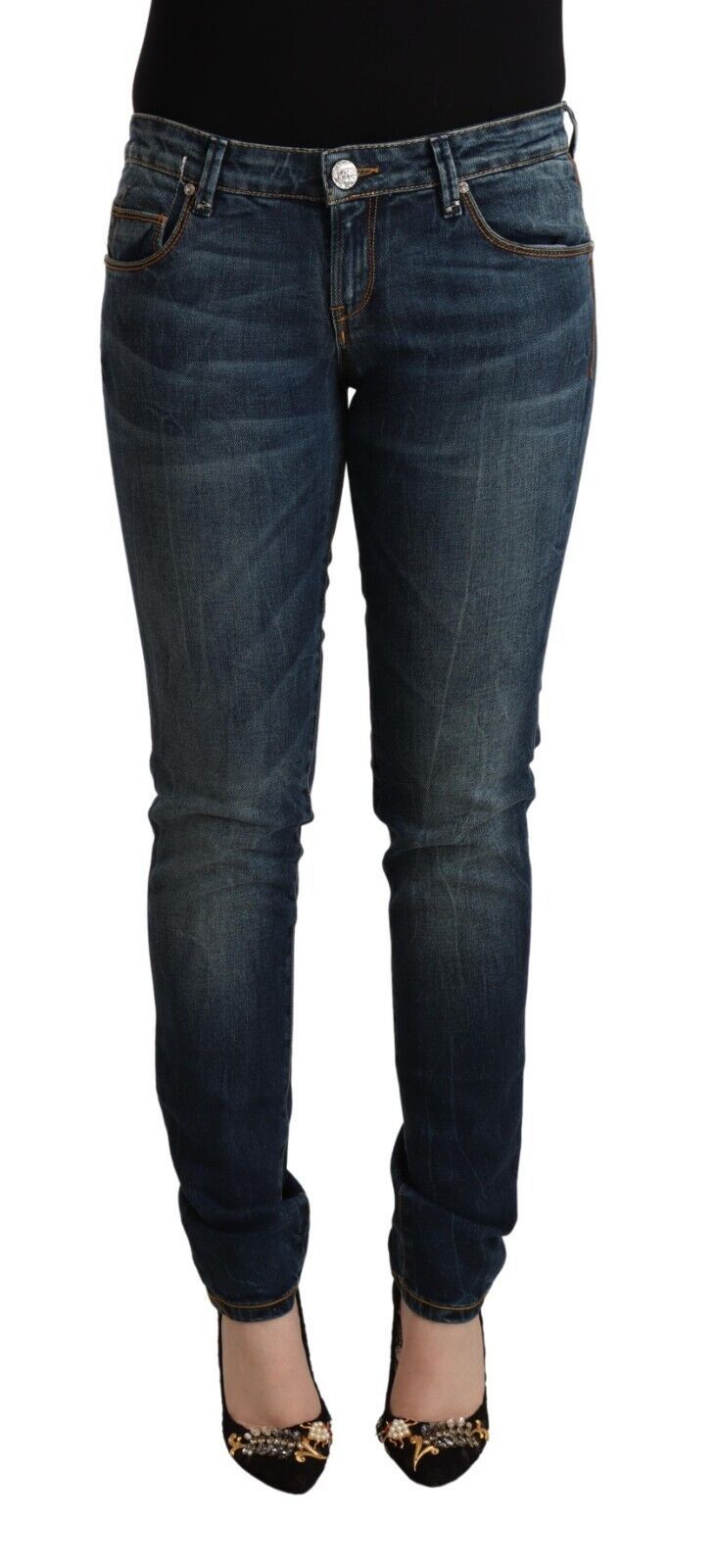 Acht Elegantne kavbojke Slim Fit z nizkim pasom