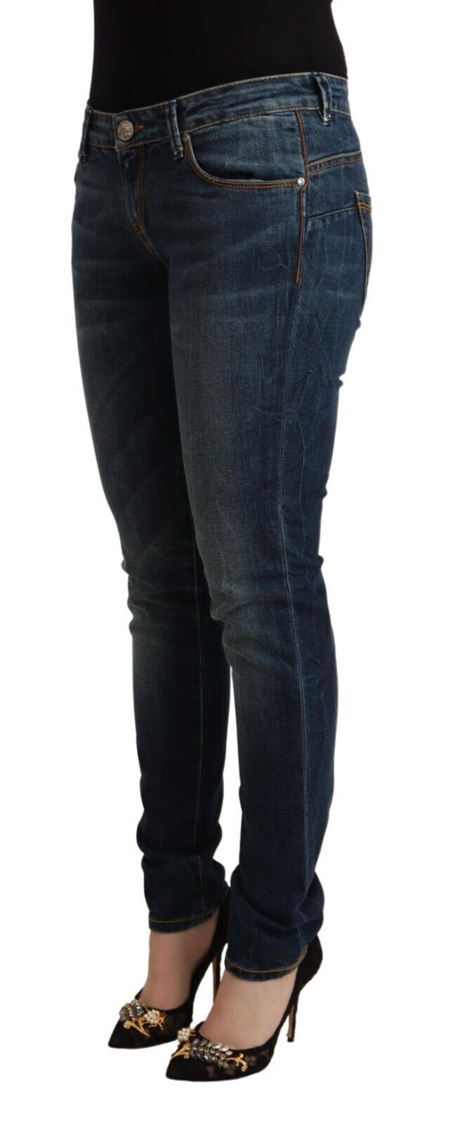 Acht Elegantne kavbojke Slim Fit z nizkim pasom