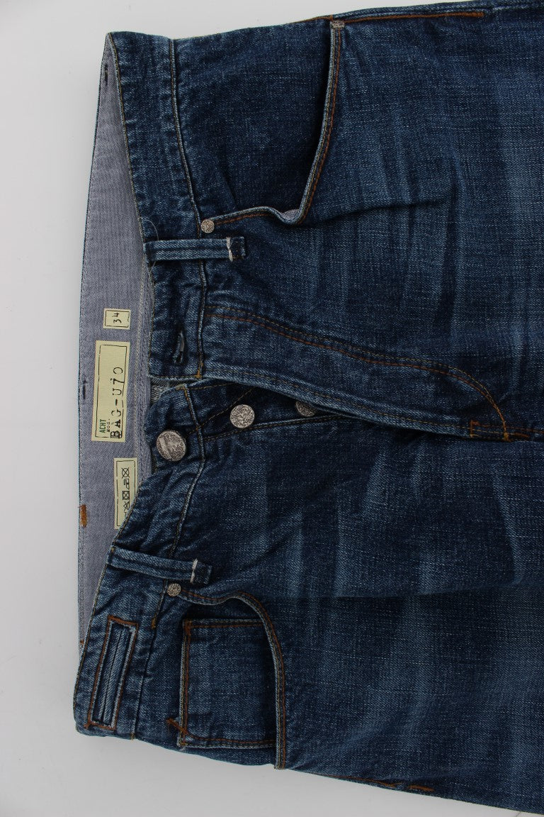 Acht Chic Baggy Loose Fit Modre kavbojke za moške