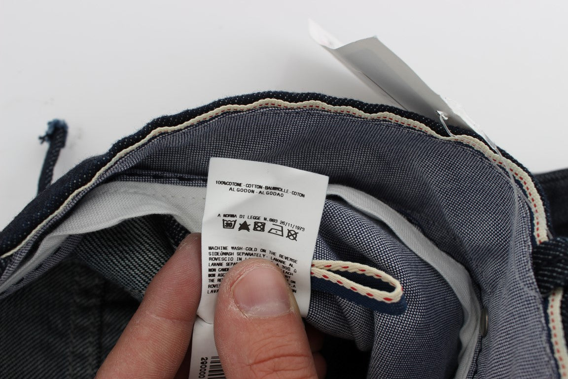Acht Elegantne ravne modre moške kavbojke