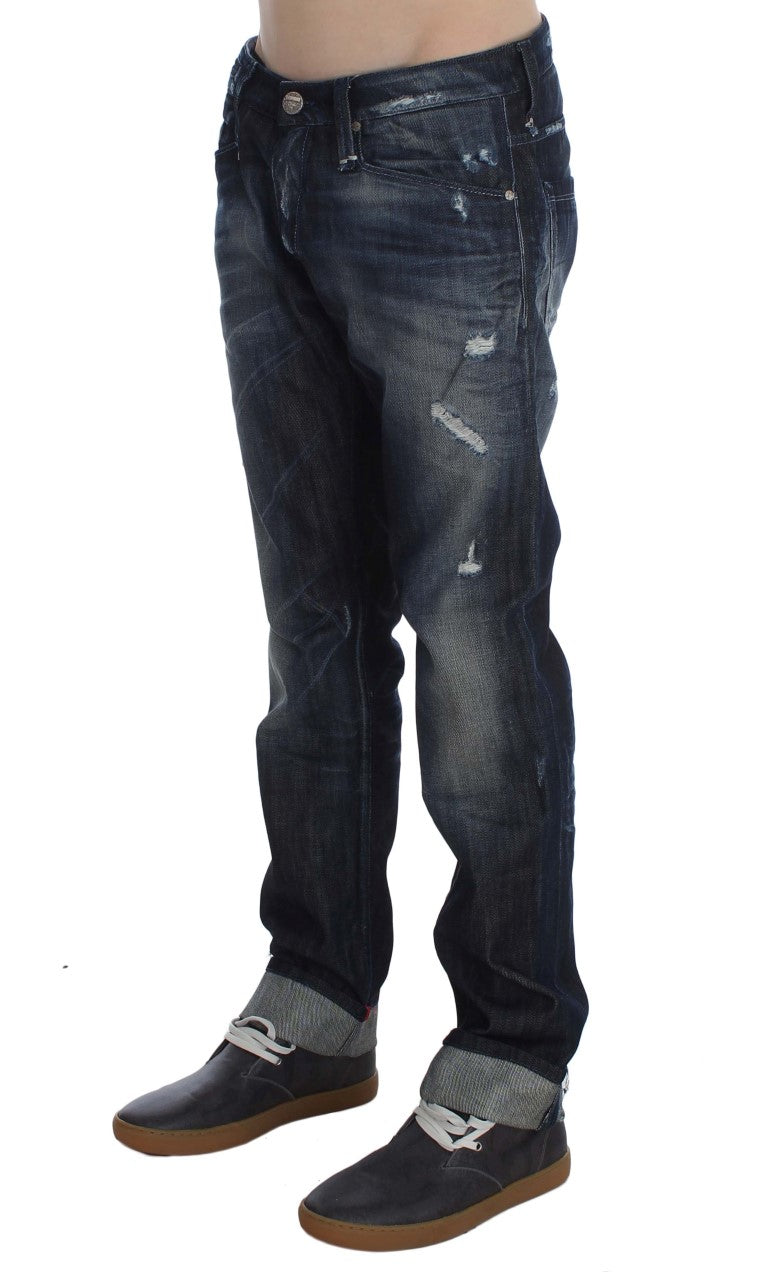 Acht Elegant Regular Straight Fit Modre kavbojke