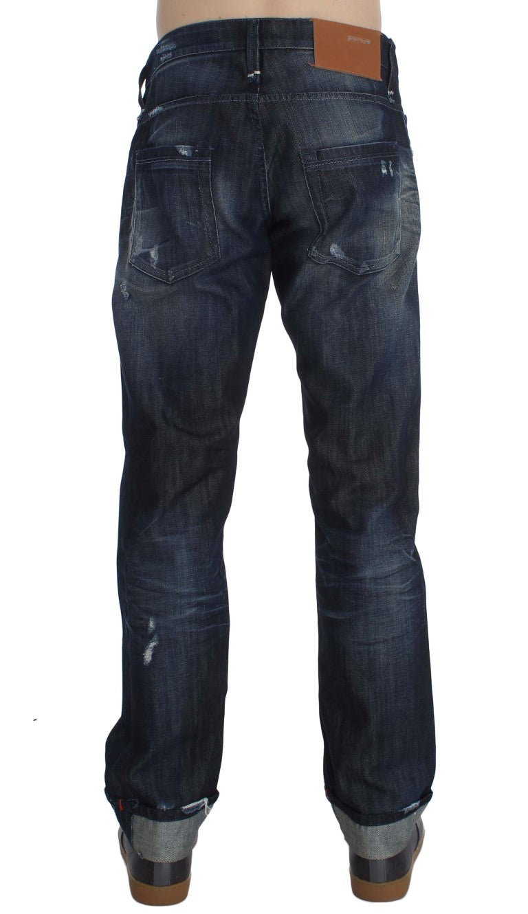 Acht Elegant Regular Straight Fit Modre kavbojke