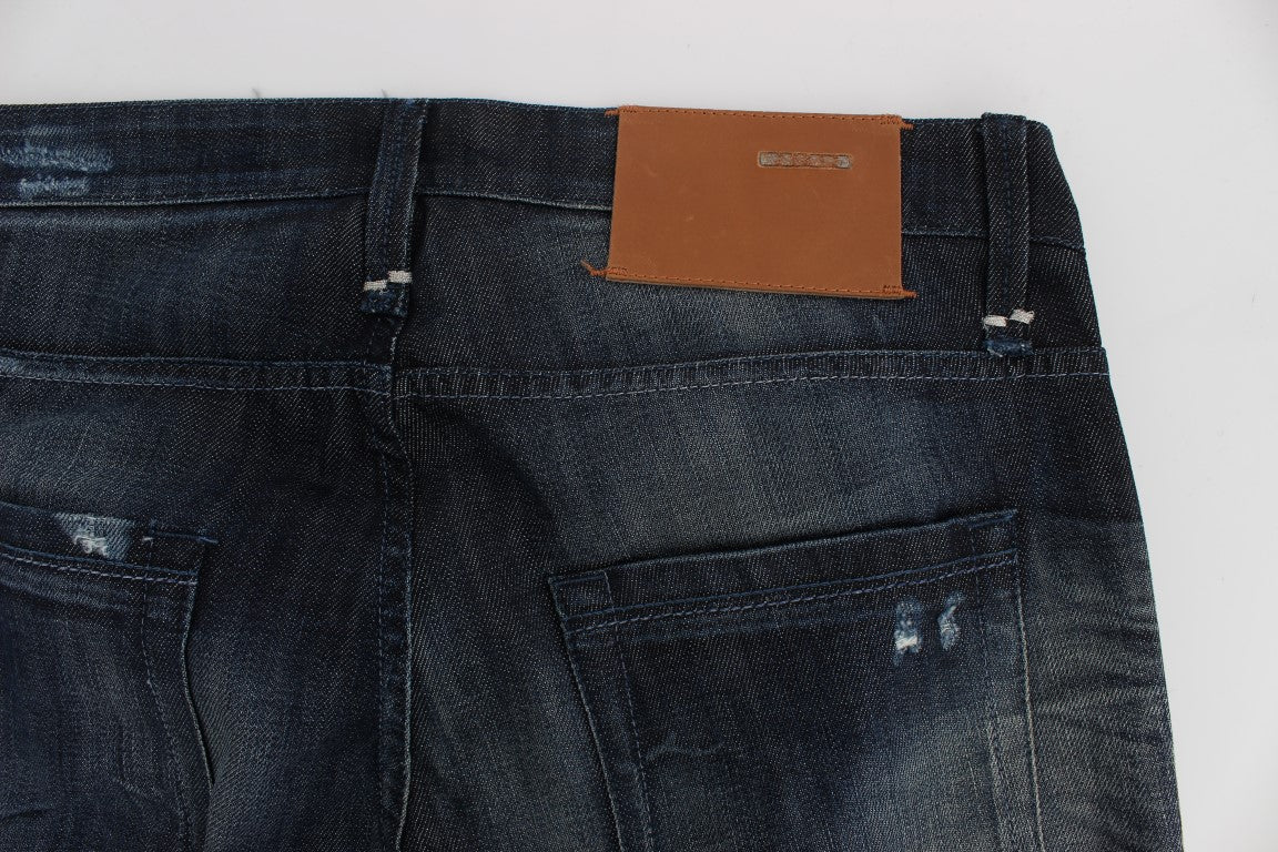 Acht Elegant Regular Straight Fit Modre kavbojke
