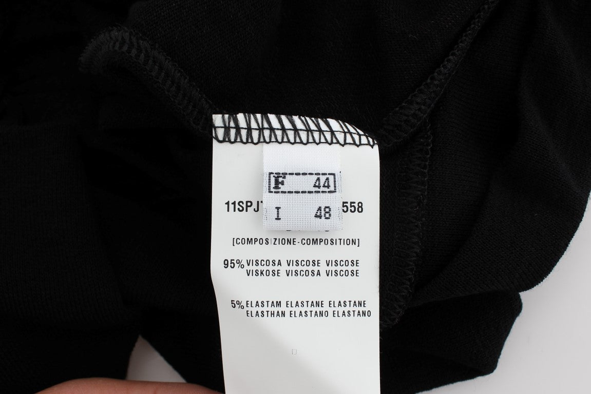 PLEIN SUD Elegantna črna bluza Cami Tank Top