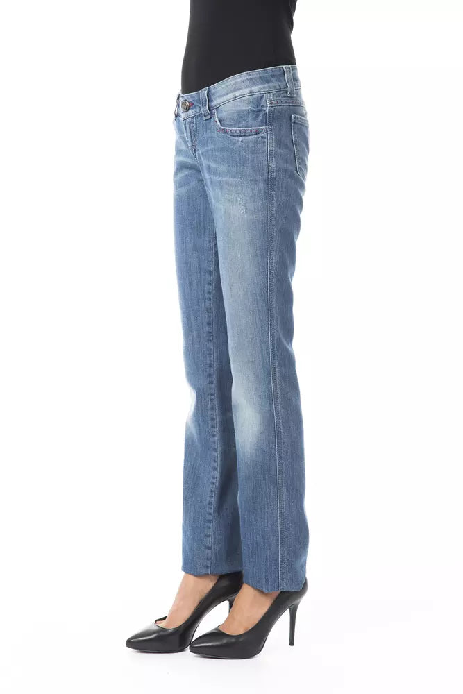 BYBLOS Blue Cotton Women's Jeans