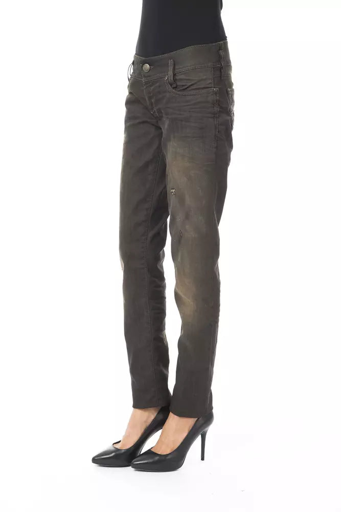 BYBLOS Black Cotton Women's Jeans