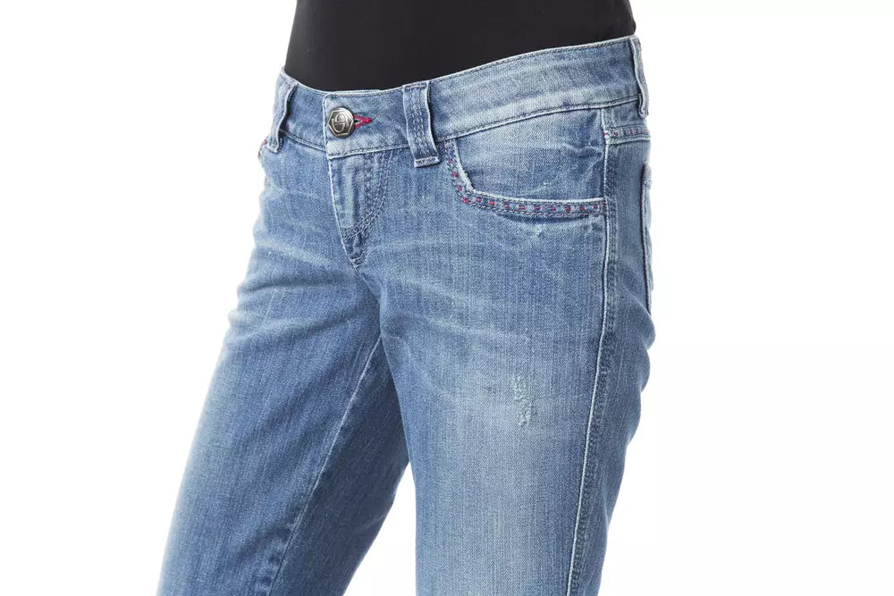 BYBLOS Blue Cotton Women's Jeans