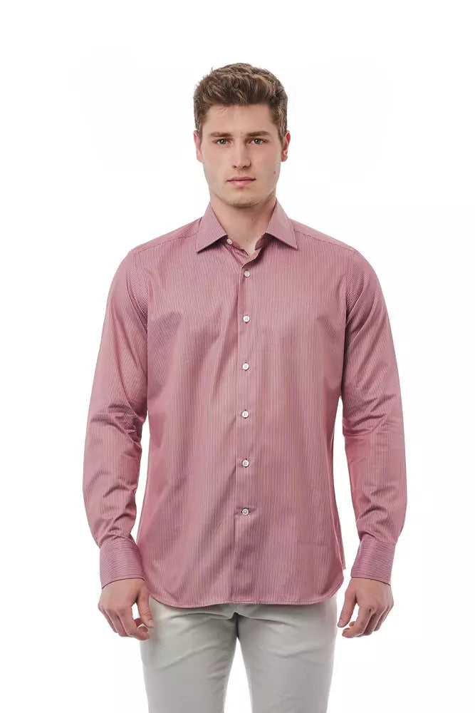 Bagutta Red Cotton Men's Shirt