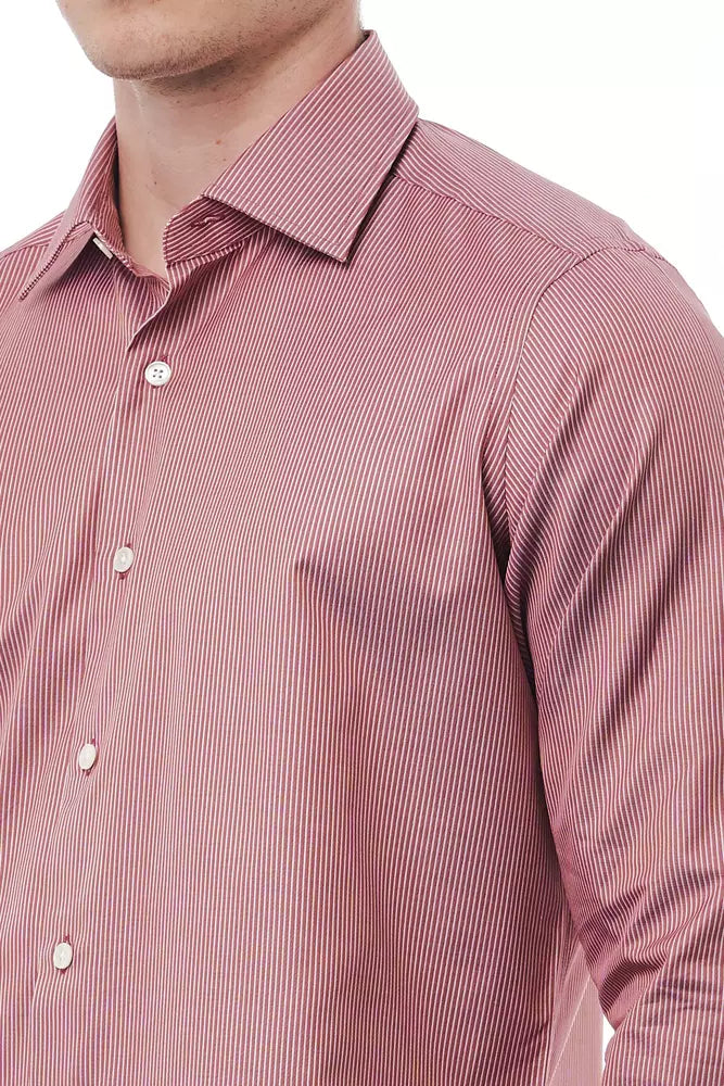 Bagutta Red Cotton Men's Shirt