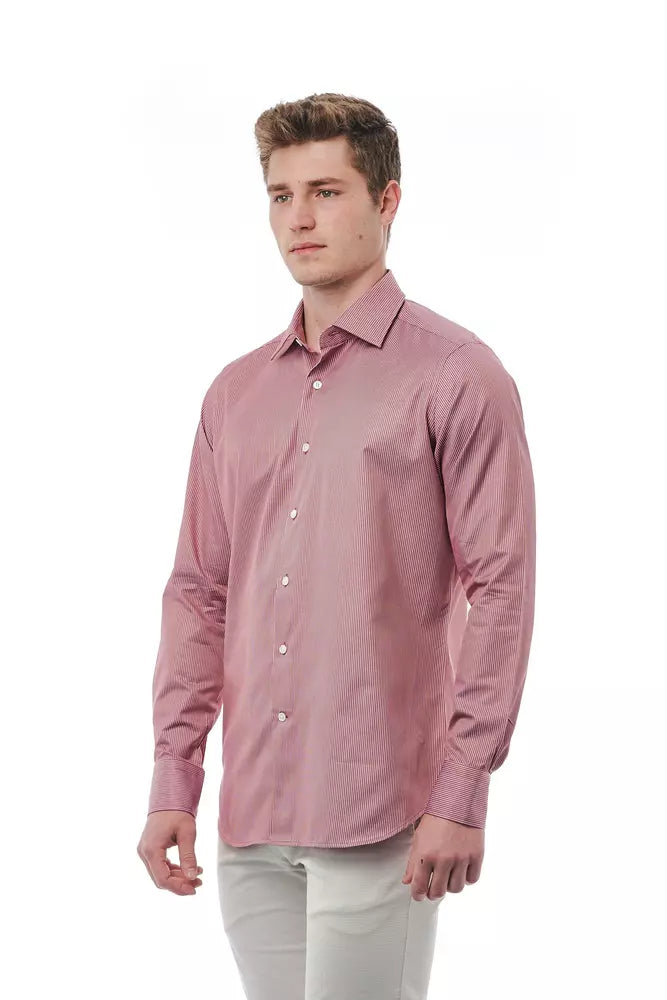 Bagutta Red Cotton Men's Shirt
