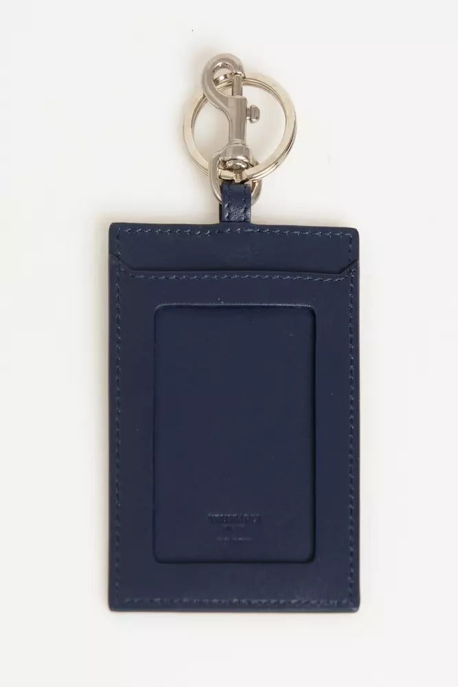 Trussardi Blue Leather Men obesek za ključe