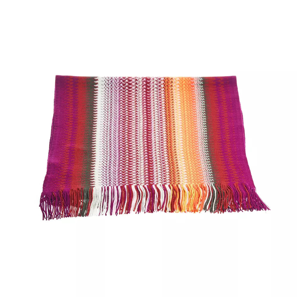Missoni Večbarvni volneni moški šal