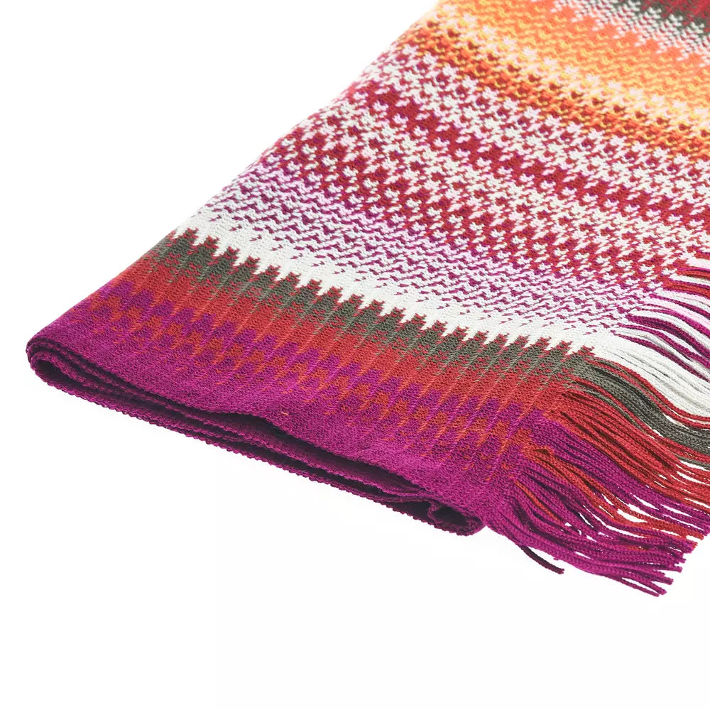 Missoni Večbarvni volneni moški šal