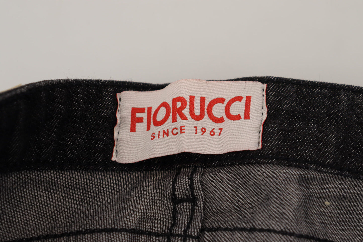 Fiorucci Chic Črne kavbojke z nizkim pasom