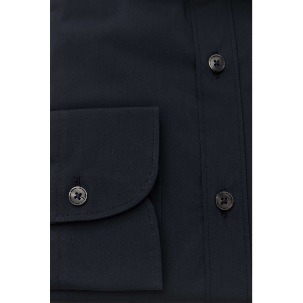 Bagutta Blue Cotton Men's Shirt