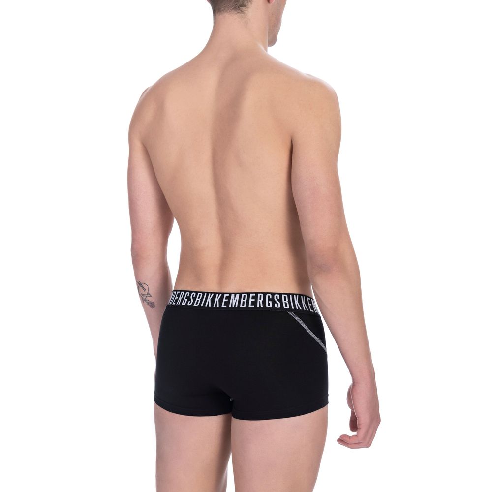 Bikkembergs Black Cotton Men's Trunk Pair