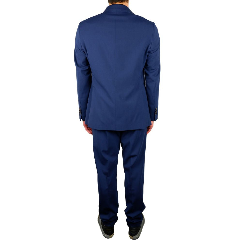 Aquascutum Elegantna modra dvodelna obleka iz volnene Blend