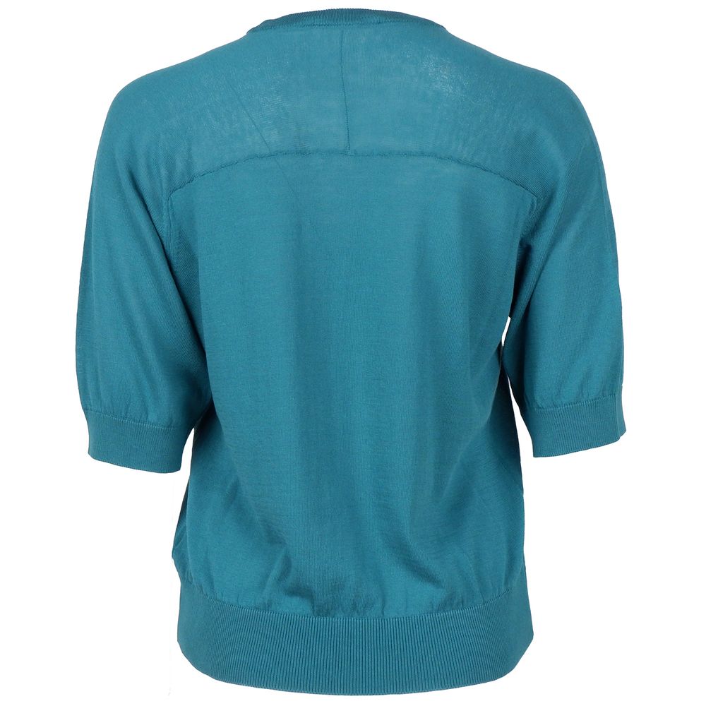 Alpha Studio Zeleni bombažni pulover