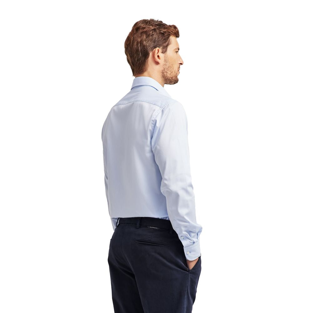 Ballantyne Blue Cotton Men's Shirt