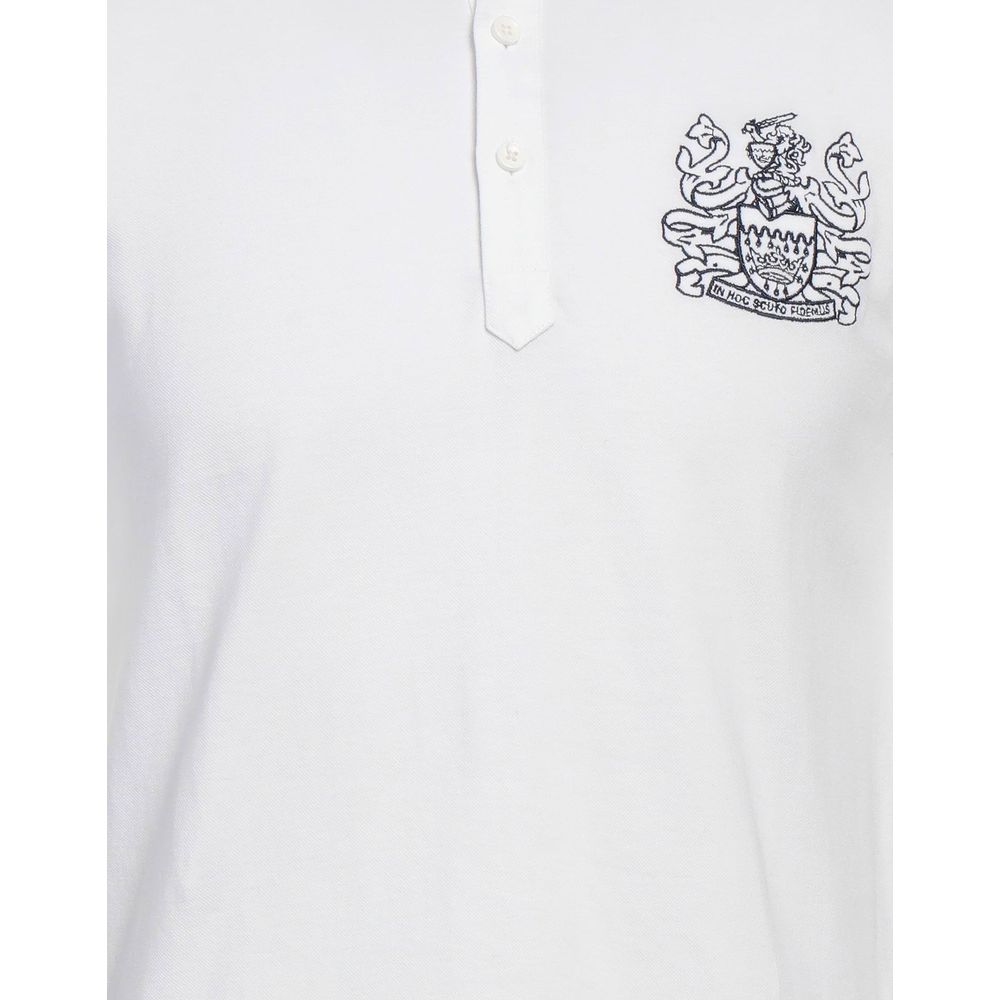 Aquascutum Elegantni bombažni polo s podpisnimi podrobnostmi