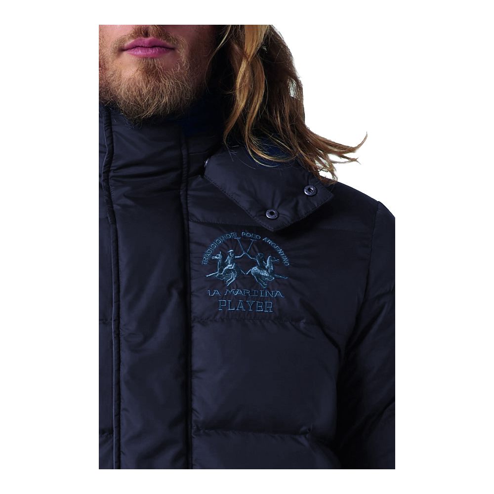 La Martina Blue Nylon Men's Sport Jacket