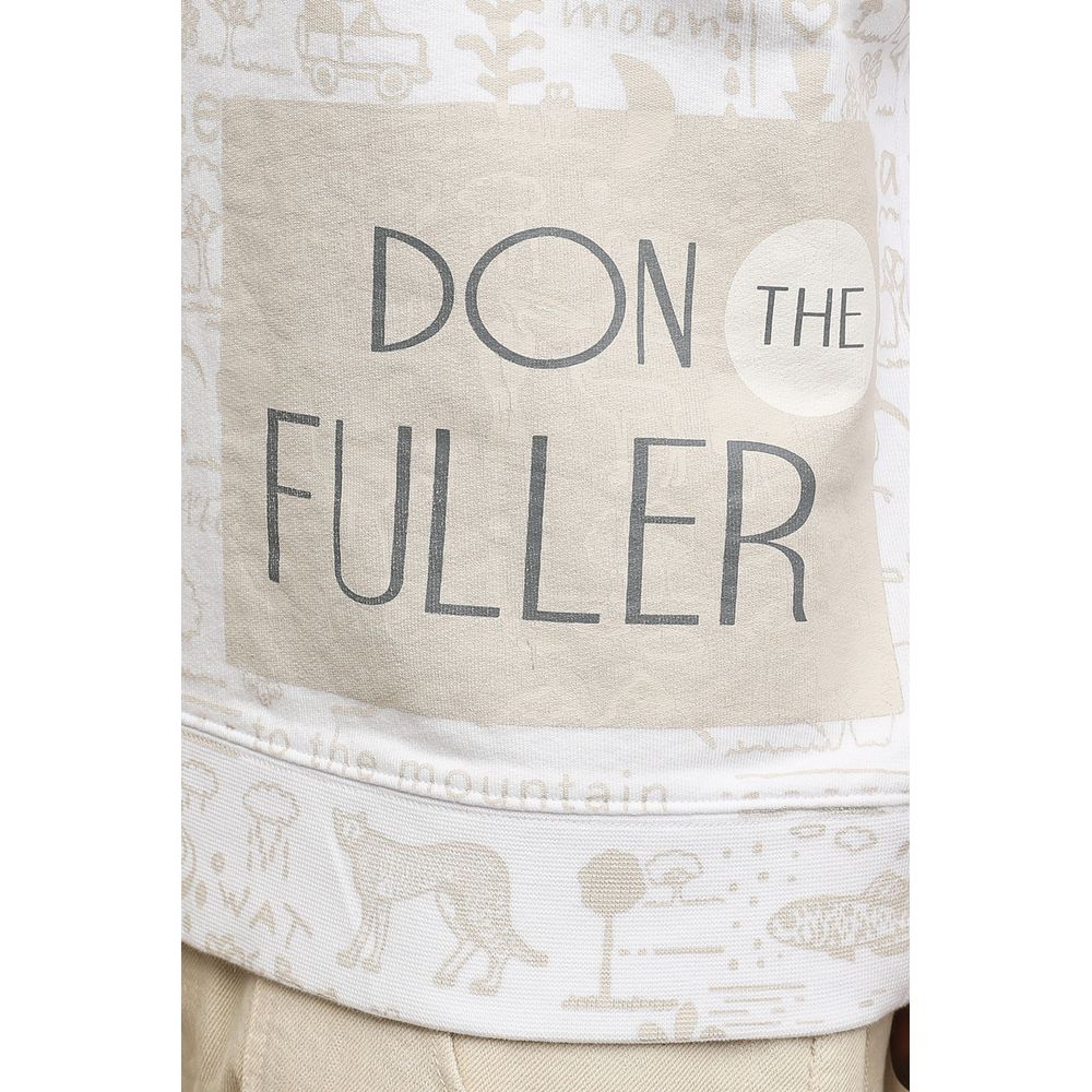 Don The Fuller Beli bombažni moški pulover