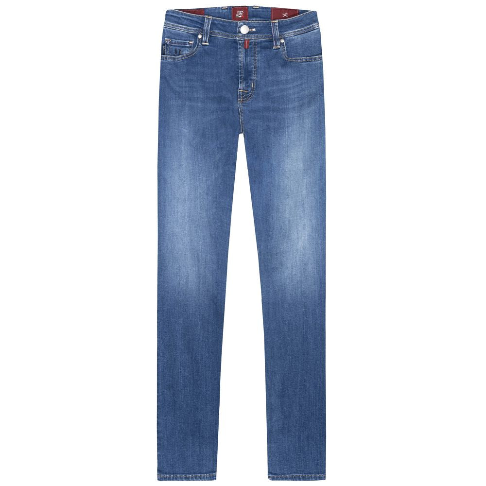 Tramarossa Blue Cotton Men Jeans