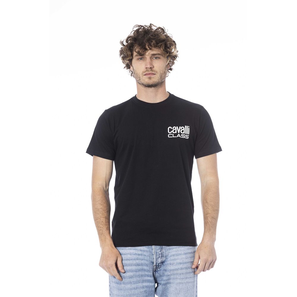 Cavalli Class Black Cotton Moška majica