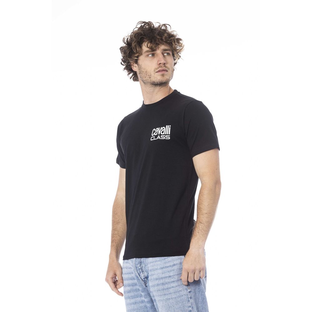Cavalli Class Black Cotton Moška majica