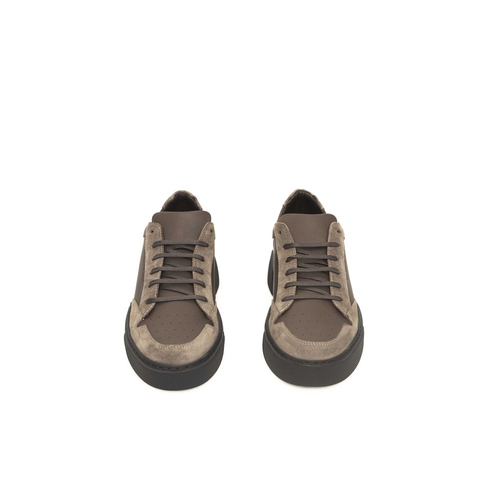 Cerruti 1881 Beige Leather Moški športni copati