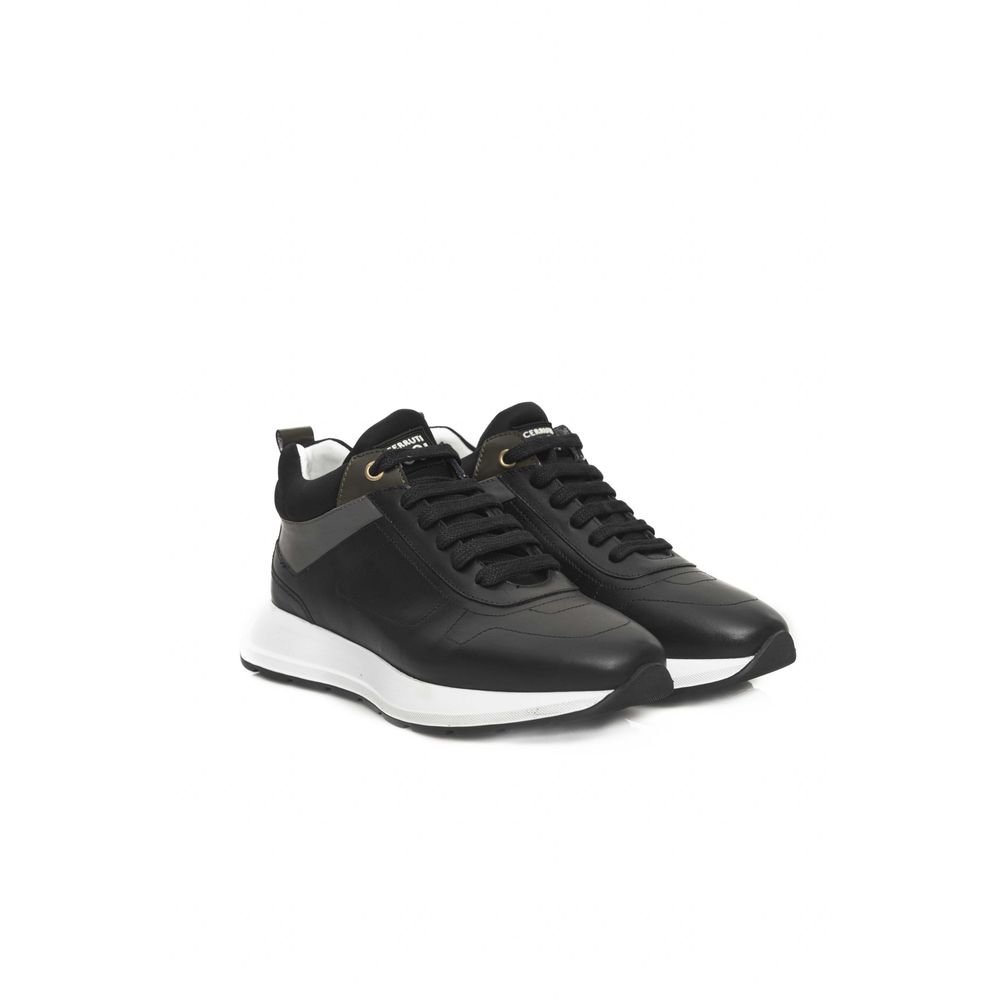 Cerruti 1881 Black Cowhide Women Sneaker
