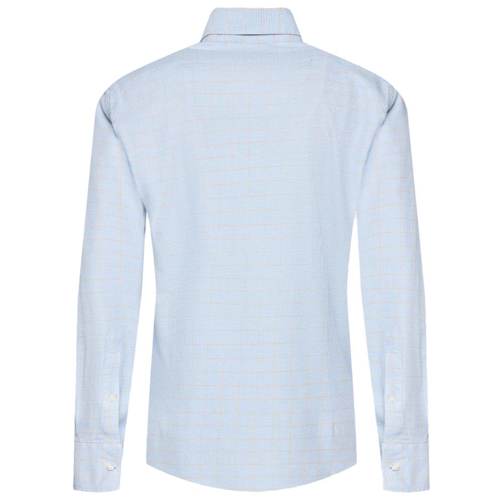 La Martina Light Blue Cotton Men Shirt