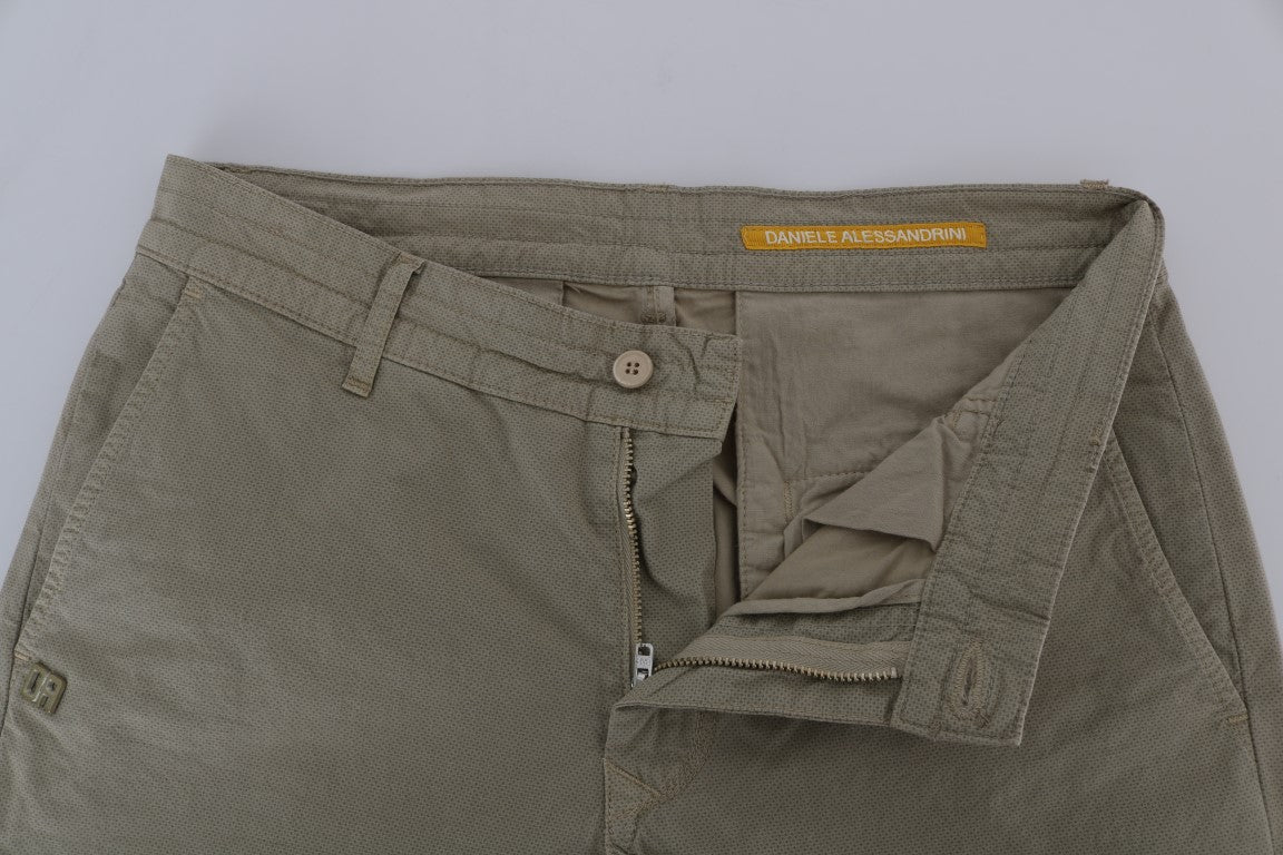 Daniele Alessandrini Bež Slim Fit Chinos za prefinjen slog