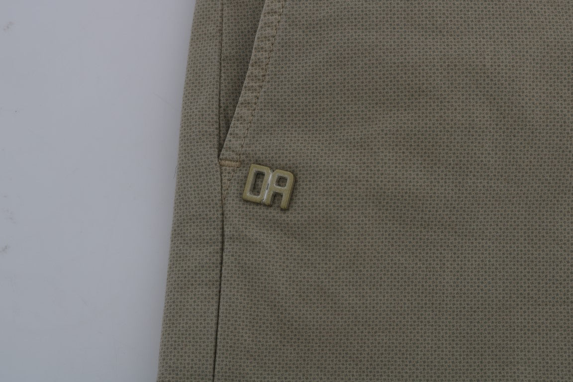 Daniele Alessandrini Bež Slim Fit Chinos za prefinjen slog