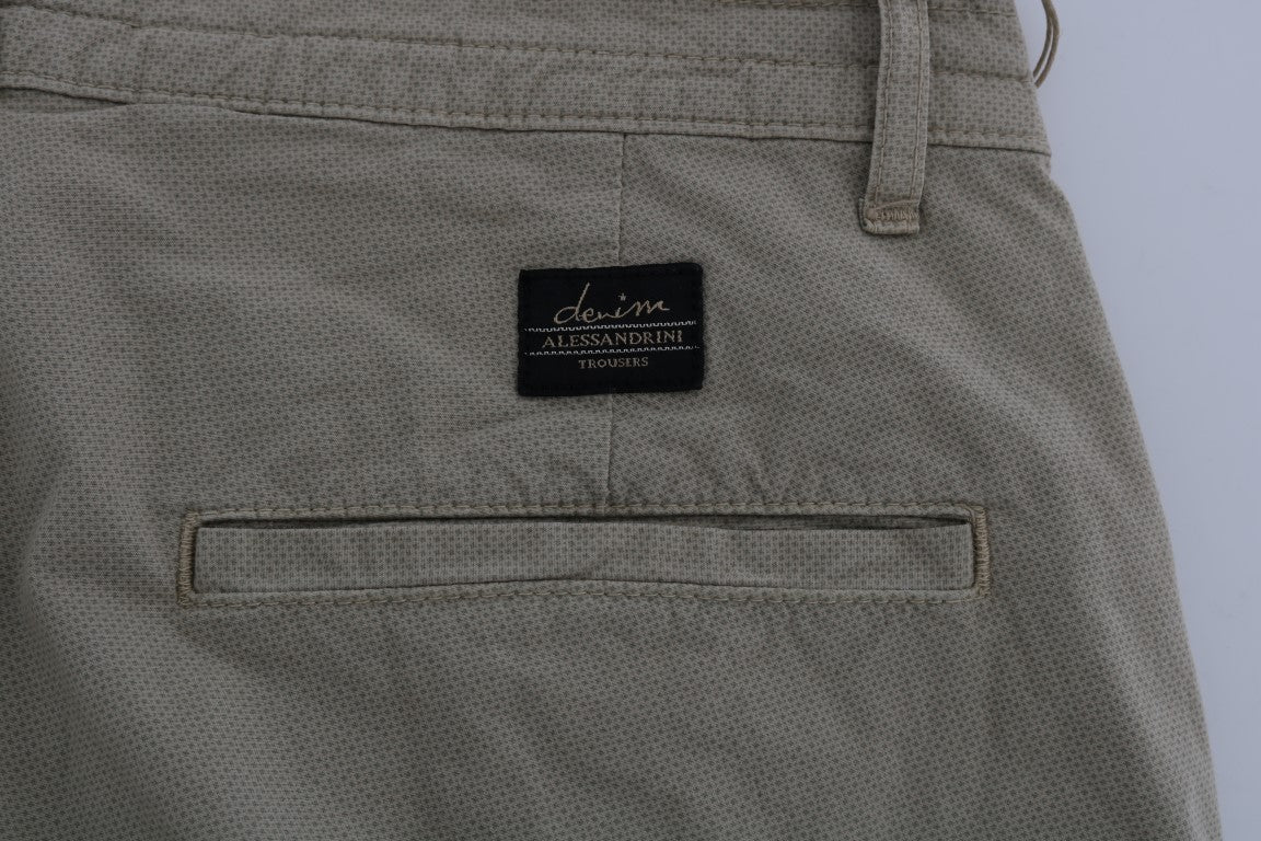 Daniele Alessandrini Bež Slim Fit Chinos za prefinjen slog