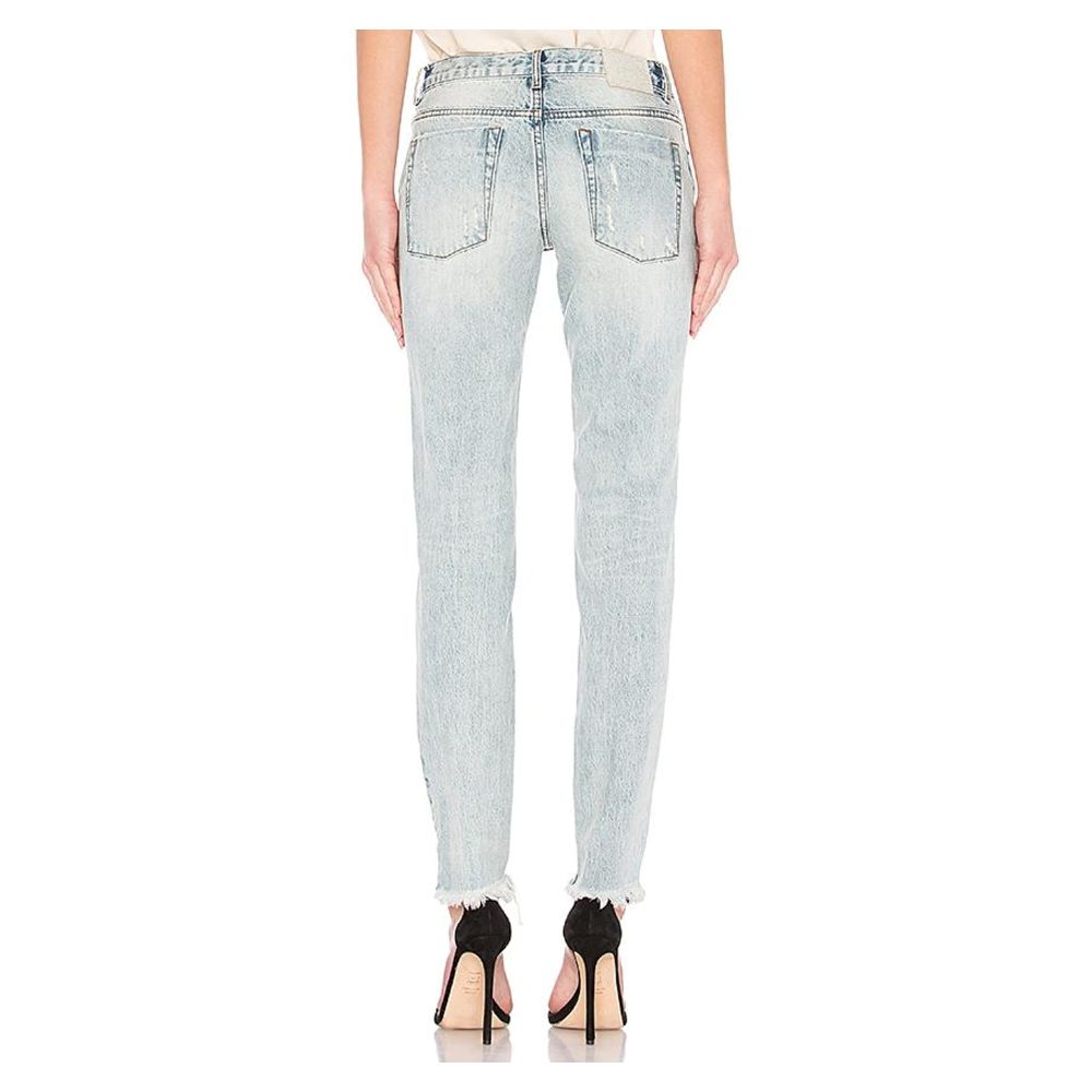 One Teaspoon Washed Blue Cotton Women Jean