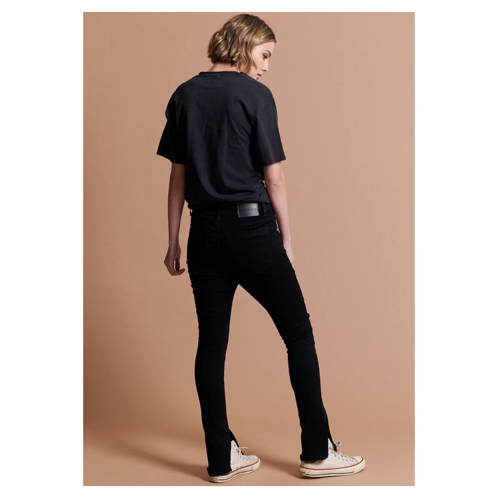 One Teaspoon Black Cotton Women's Jean