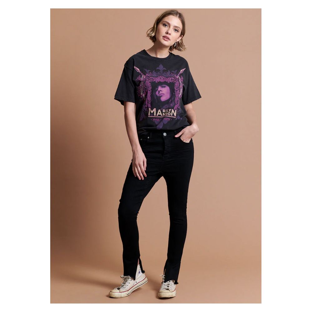One Teaspoon Black Cotton Women's Jean