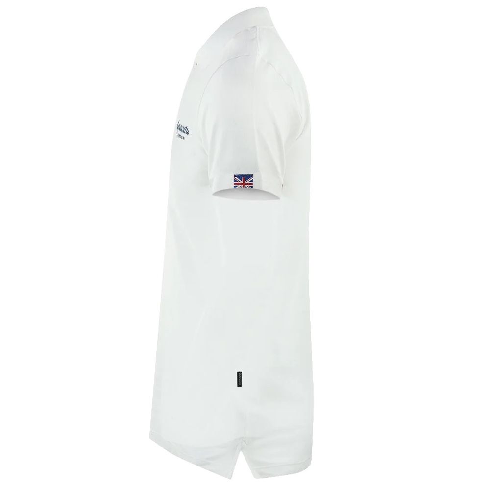 Aquascutum Elegantna bela bombažna polo majica
