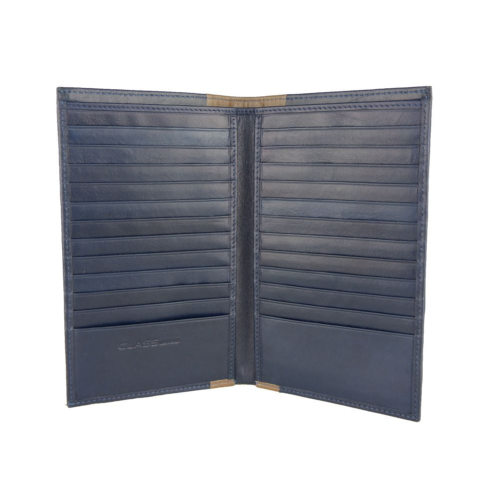 Cavalli Class Modra usnjena moška denarnica