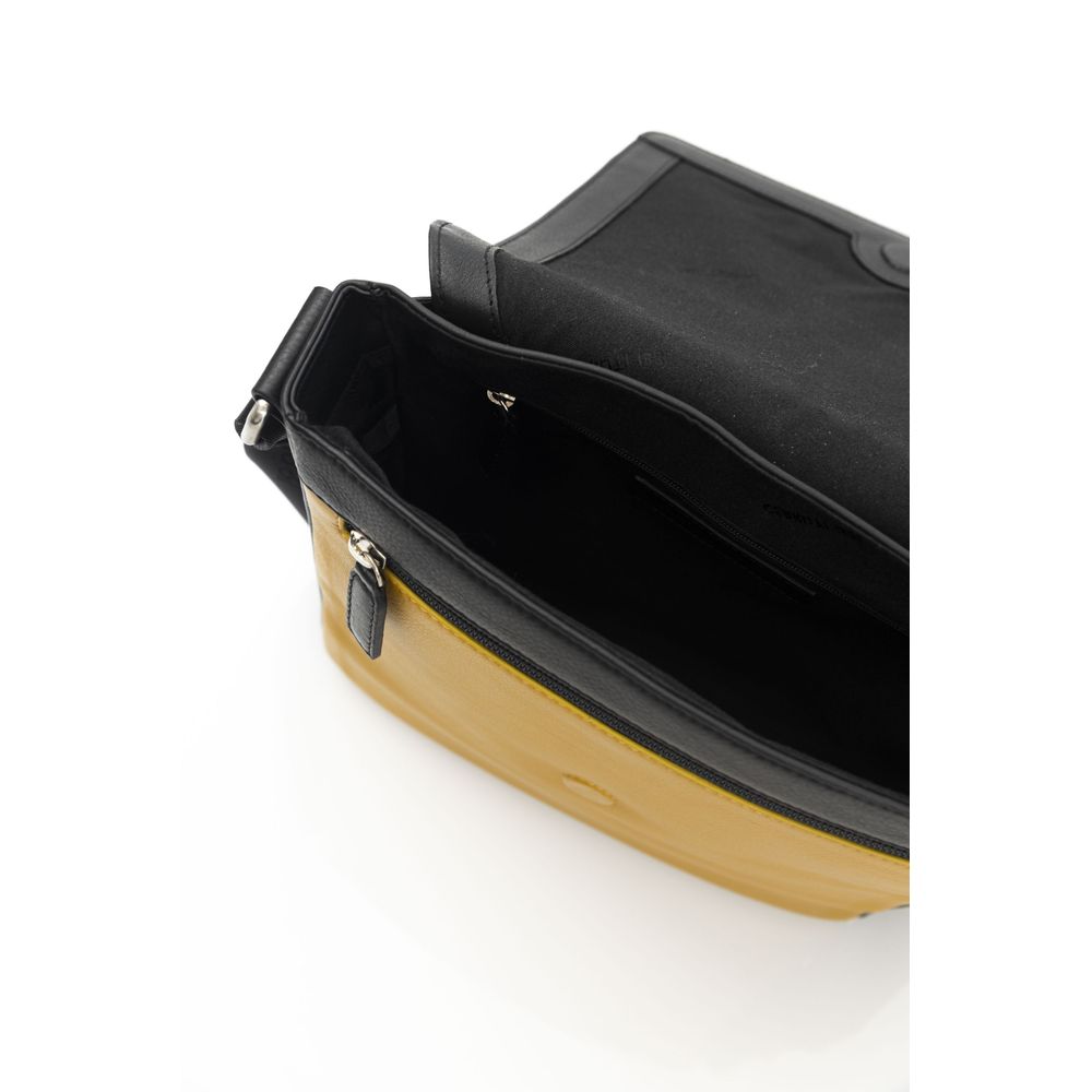 Cerruti 1881 Yellow Leather Women Crossbody Bag