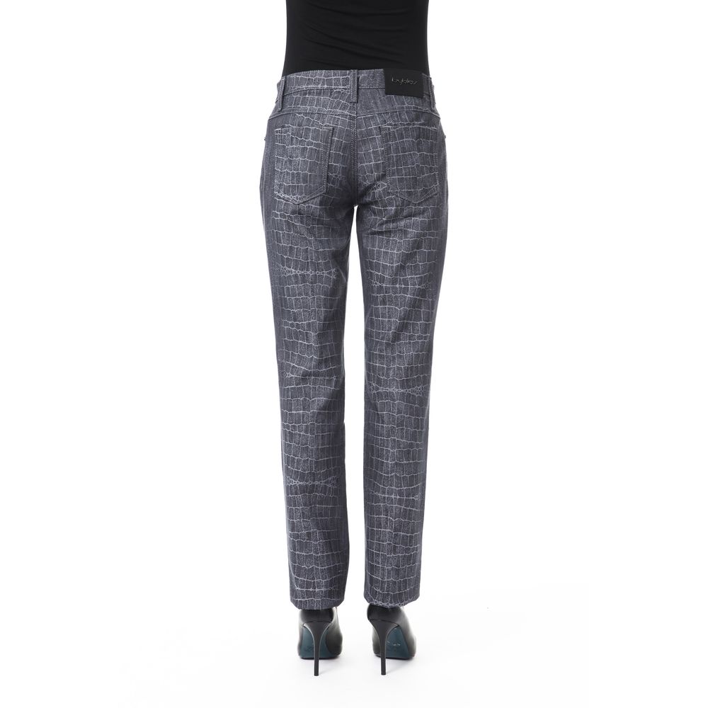 BYBLOS Black Viscose Women Pant