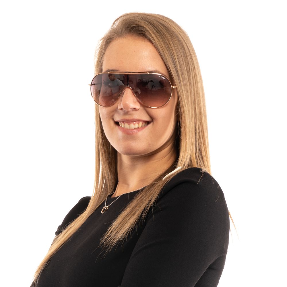 Guess Rose Gold Metal Sunglasses