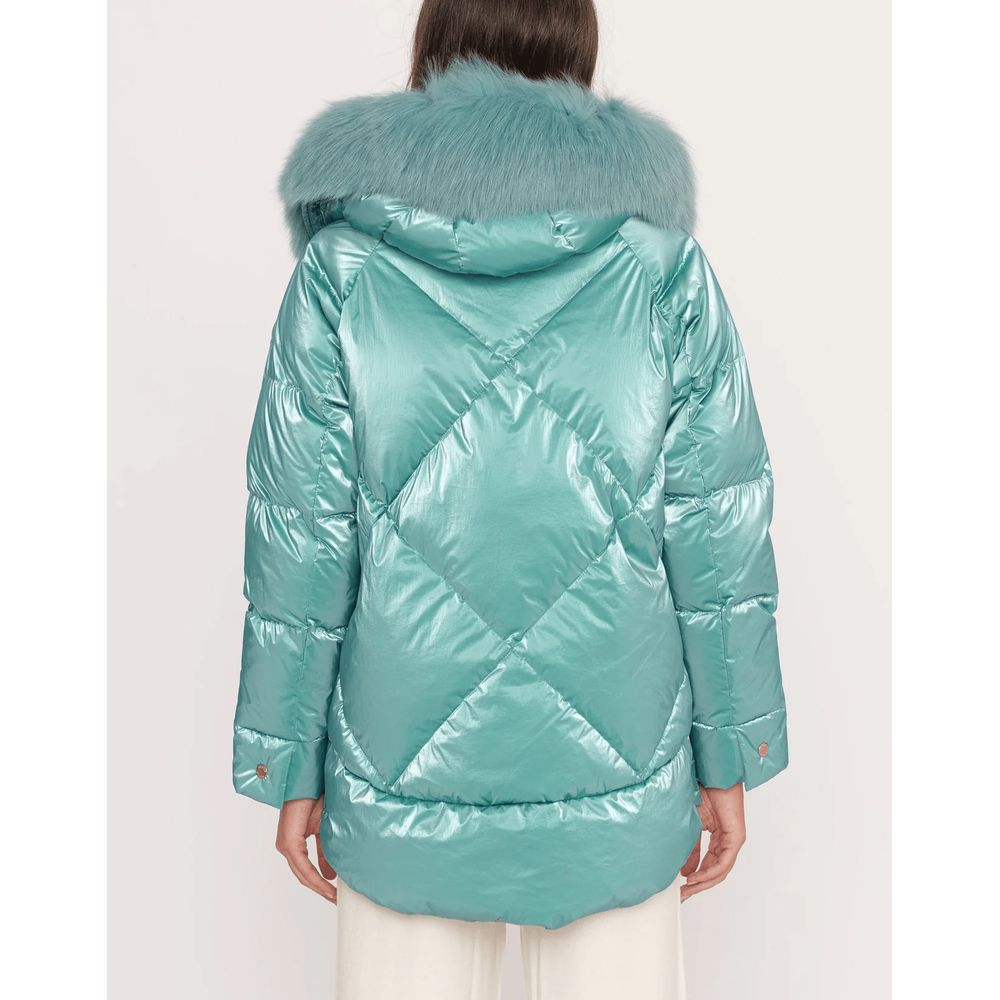 People Of Shibuya Light Blue Polyester Women Jacket