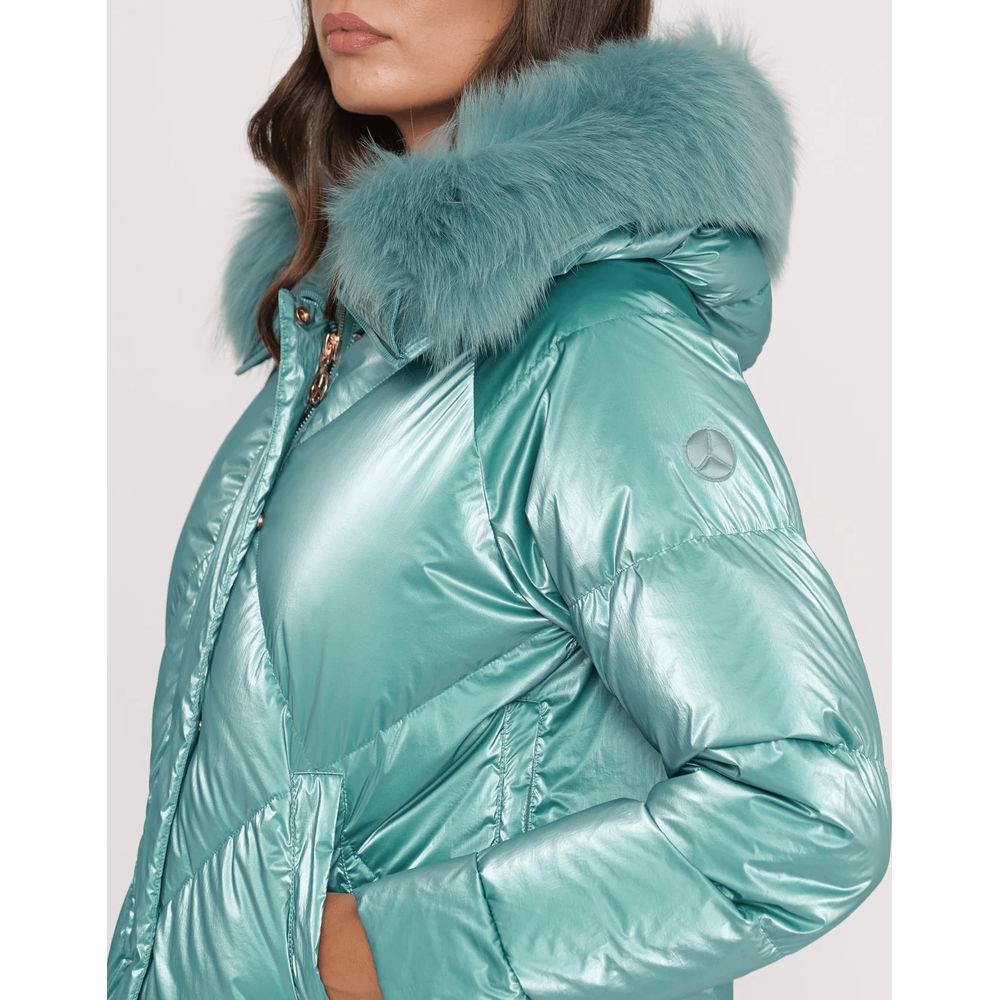 People Of Shibuya Light Blue Polyester Women Jacket