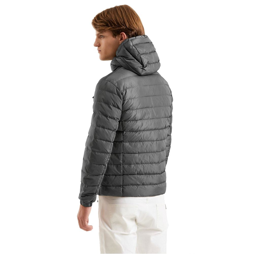 Refrigiwear Gray Nylon Men's Down Jacket